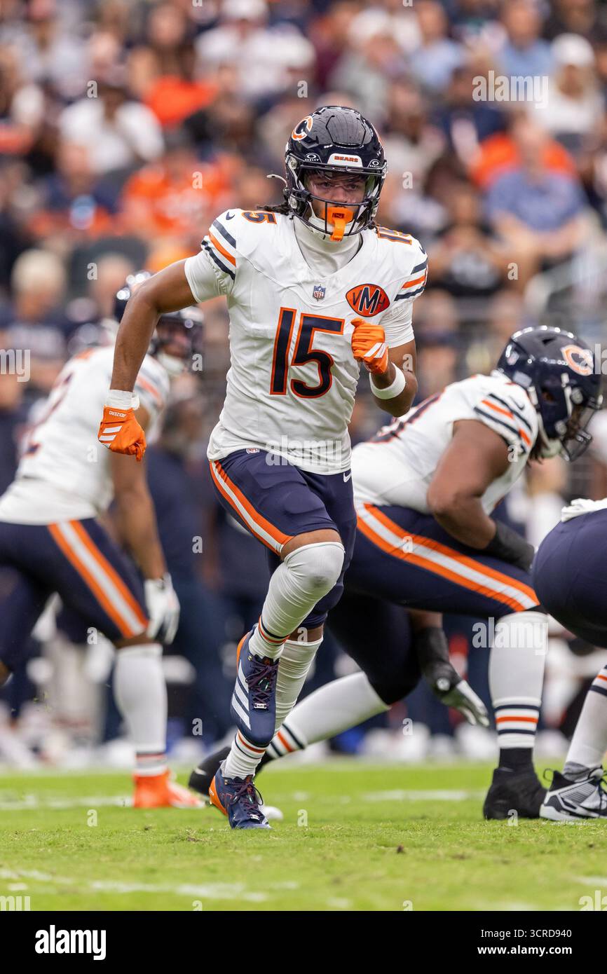 Chicago Bears Wide Receiver Rome Odunze 15 Against The Las Vegas Chicago Bears Wide Receiver Rome Odunze 15 Against The Las Vegas Raiders In An Nfl Football Game Sunday Sept 28 2025 In Las Vegas Ap Photojeff Lewis 3CRD940