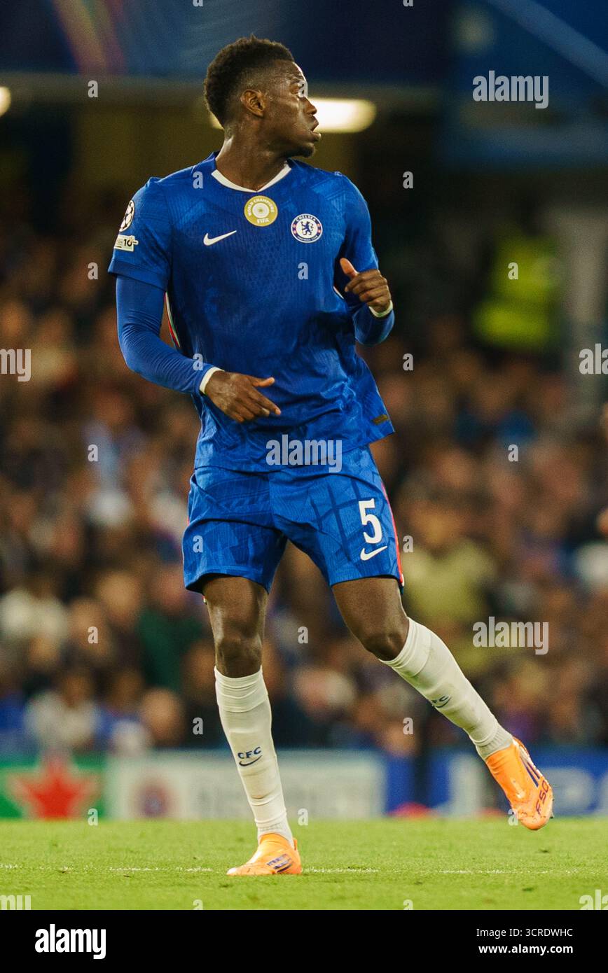 London, UK. 30th Sep, 2025. Benoît Badiashile of Chelsea during