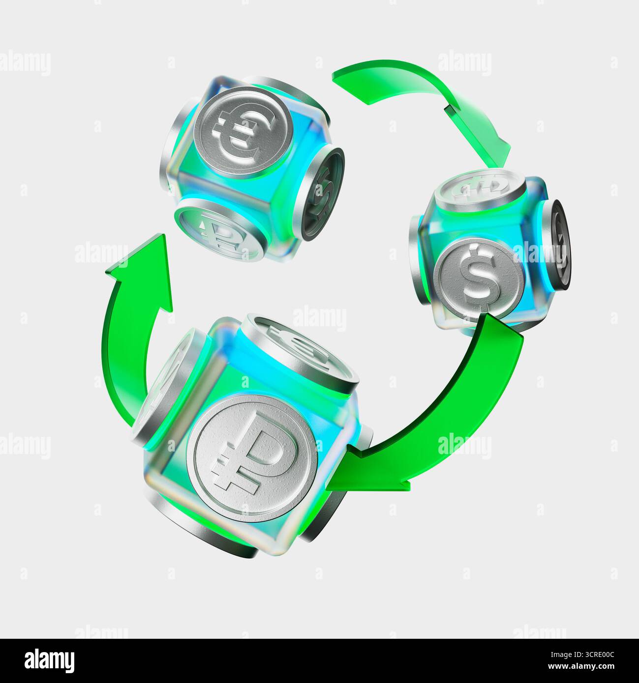 3d currency symbols hi-res stock photography and images - Alamy