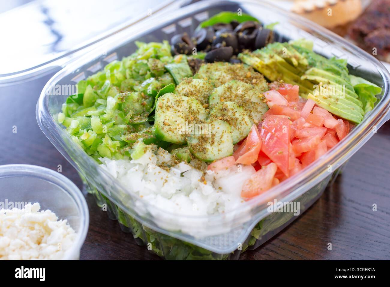 Salad Container Clamshell Clamshell texture in kitchen hi-res stock photography and images - Alamy