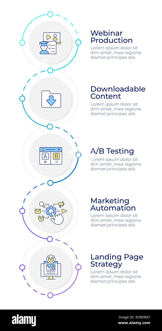 Online courses benefits infographic design template Stock Vector