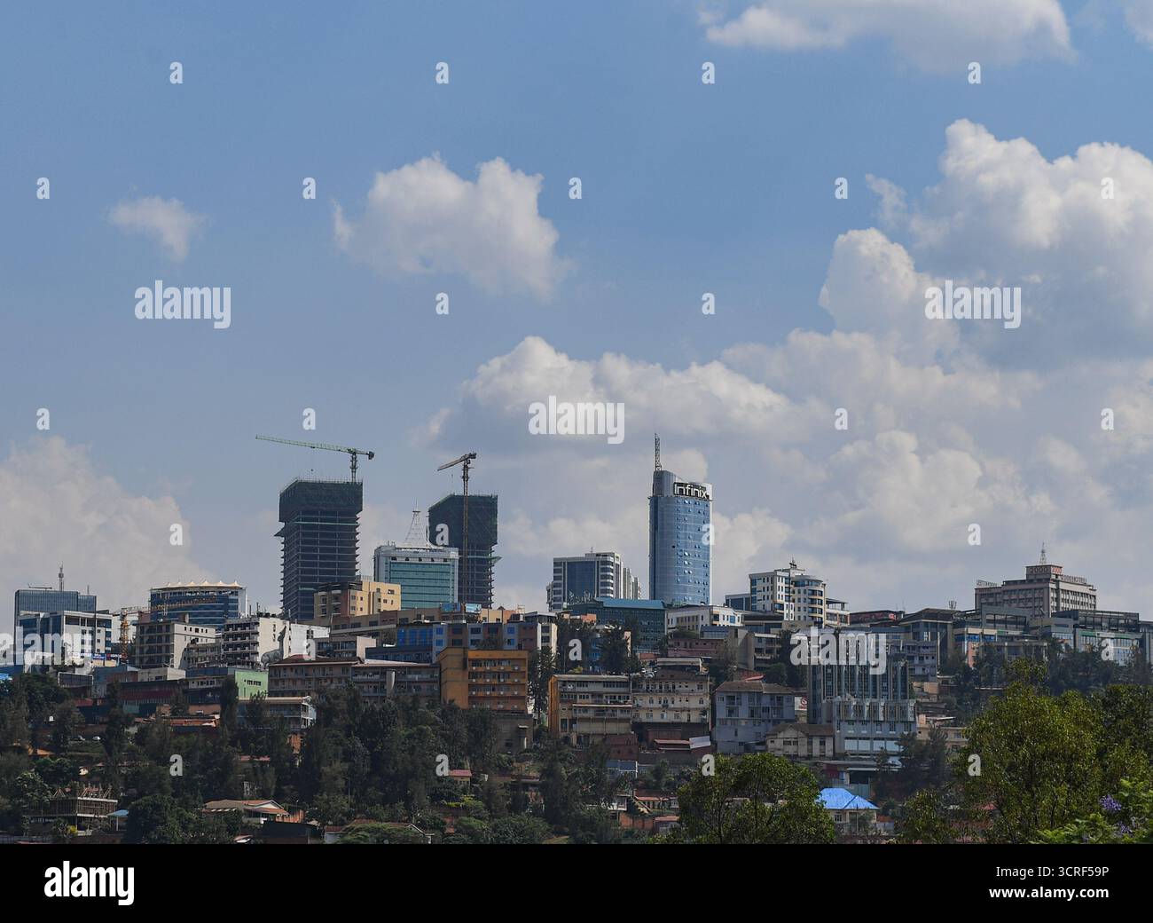 Kigali. 29th Sep, 2025. This photo taken on Sept. 29, 2025 shows a city ...