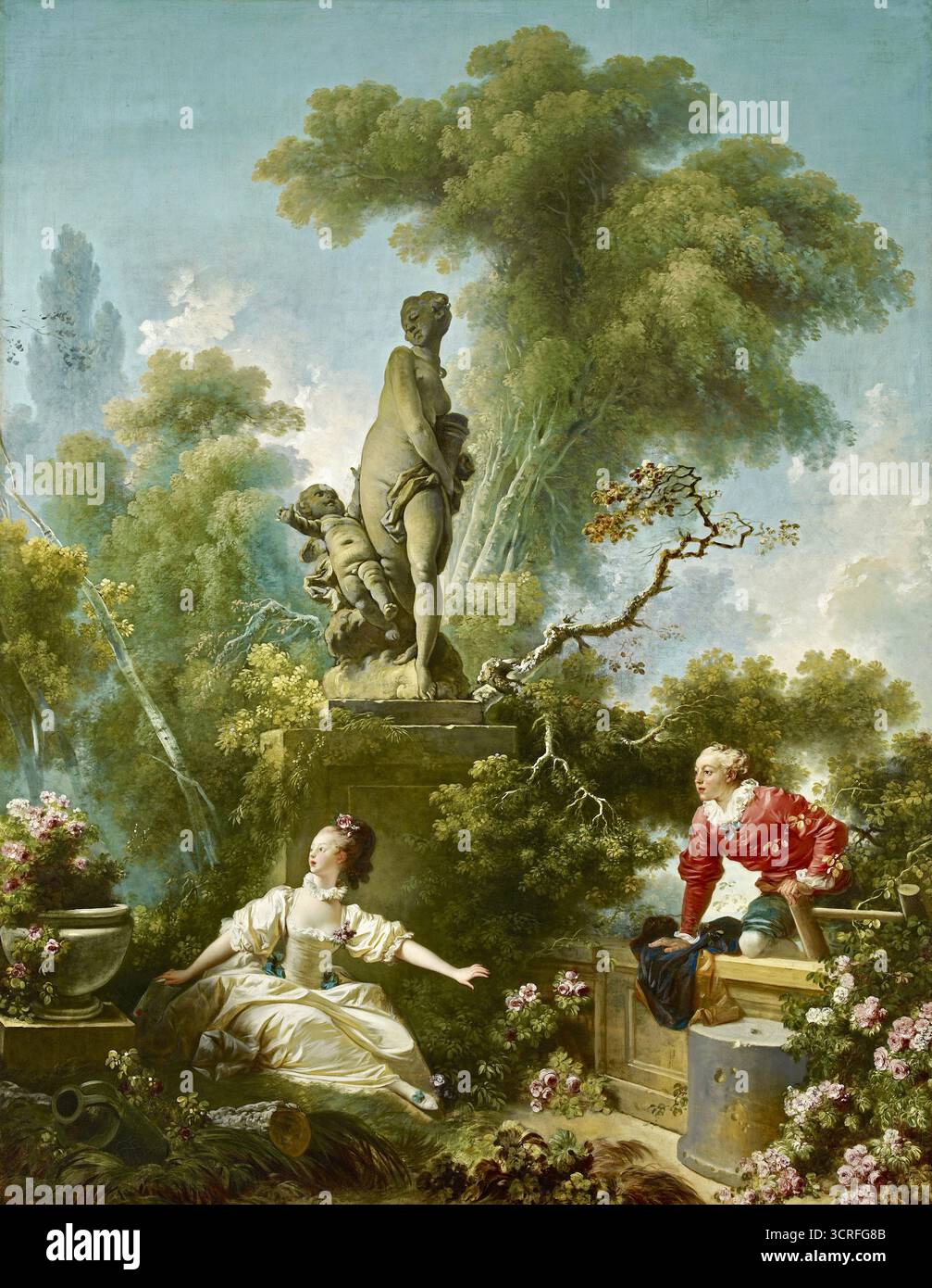 Jean-Honoré Fragonard - The Progress of Love Stock Photo