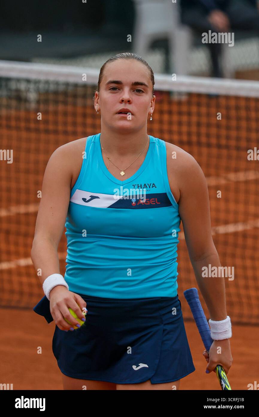 Sara Bejlek during the Internazionali di Calabria 2025 WTA 125 tennis match at Chiappetta Sport Village, Rende (Cosenza), Italy. Stock Photo