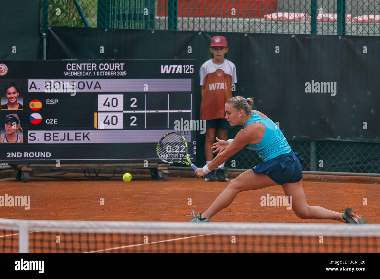 Sara Bejlek during the Internazionali di Calabria 2025 WTA 125 tennis match at Chiappetta Sport Village, Rende (Cosenza), Italy. Stock Photo