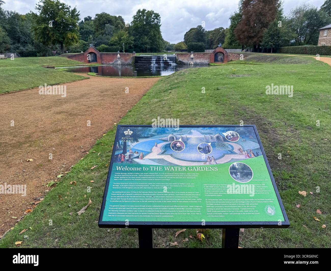 Water Gardens - Bushy Park, London - Smartphone Captured Stock Image