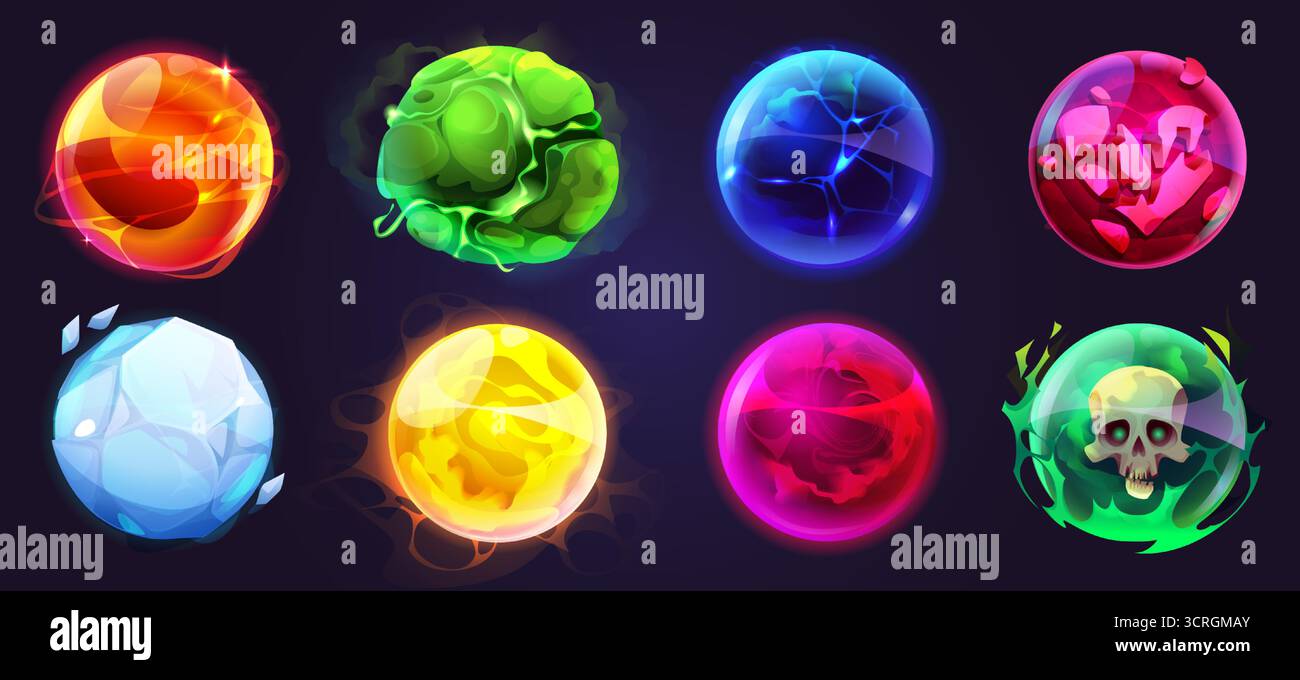 Red Magic Sphere Glowing orb red spheres background hi-res stock photography and images ...