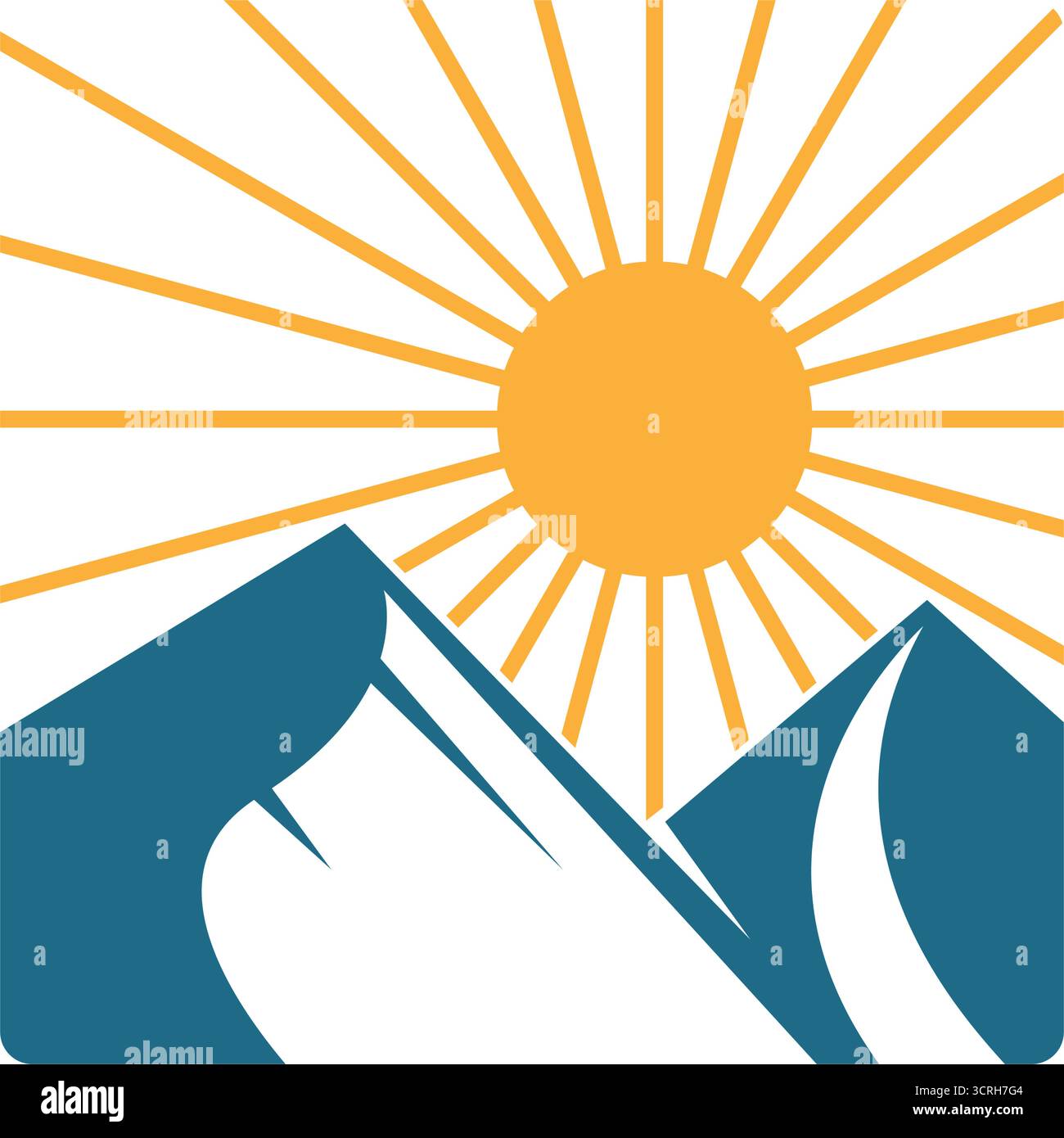 Sun logo icon illustration design Stock Vector