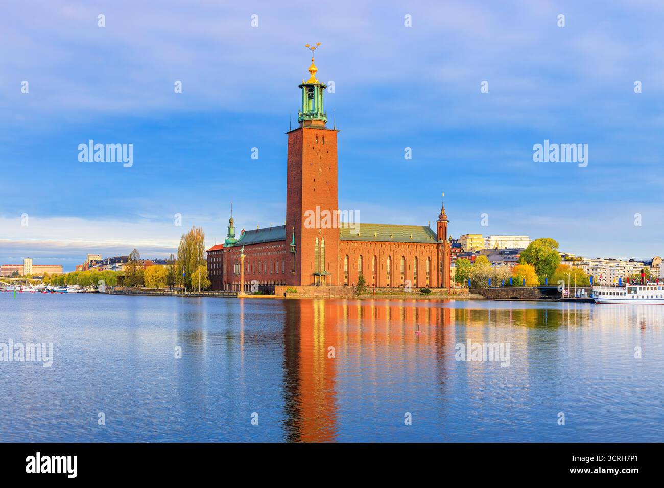 Stockholm, Sweden. Stockholm City Hall on a summer morning. Stock Photo