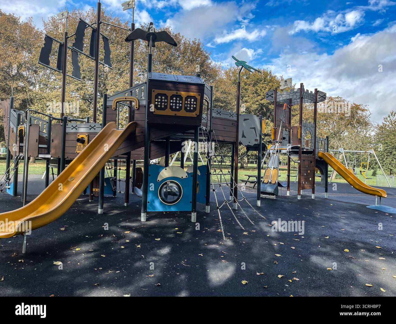 Maurice Lea Memorial Park Children's Play Area and Bandstand - Smartphone Captured Stock Image