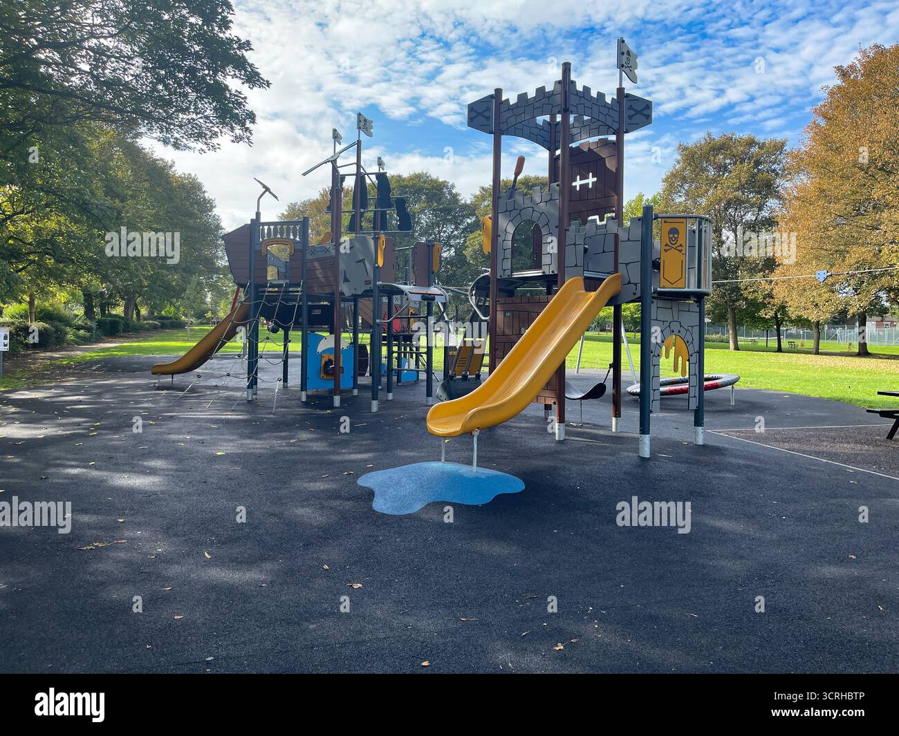 Maurice Lea Memorial Park Children's Play Area and Bandstand - Smartphone Captured Stock Image