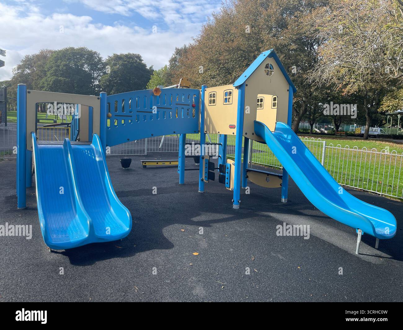 Maurice Lea Memorial Park Children's Play Area and Bandstand - Smartphone Captured Stock Image