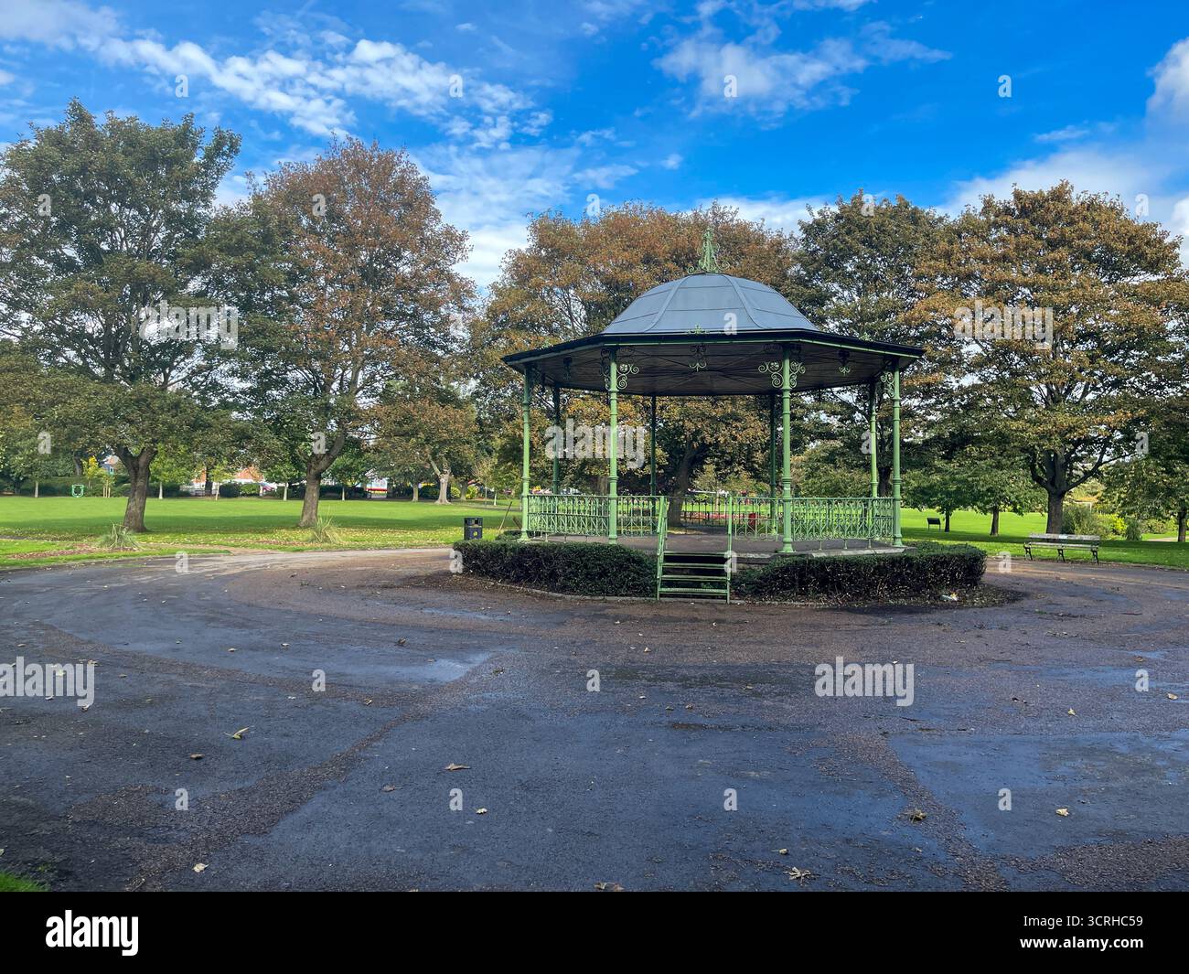 Maurice Lea Memorial Park Children's Play Area and Bandstand - Smartphone Captured Stock Image