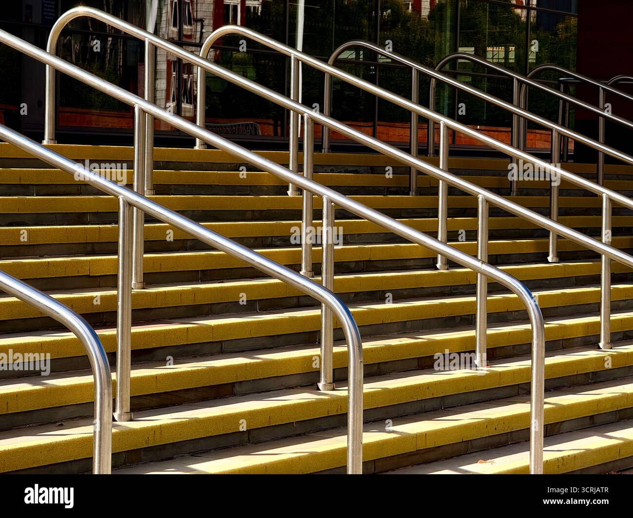 Abstract of steps leading up to Manchester Central - Smartphone Captured Stock Image Abstract of steps leading up to Manchester Central - Smartphone Captured Stock Image