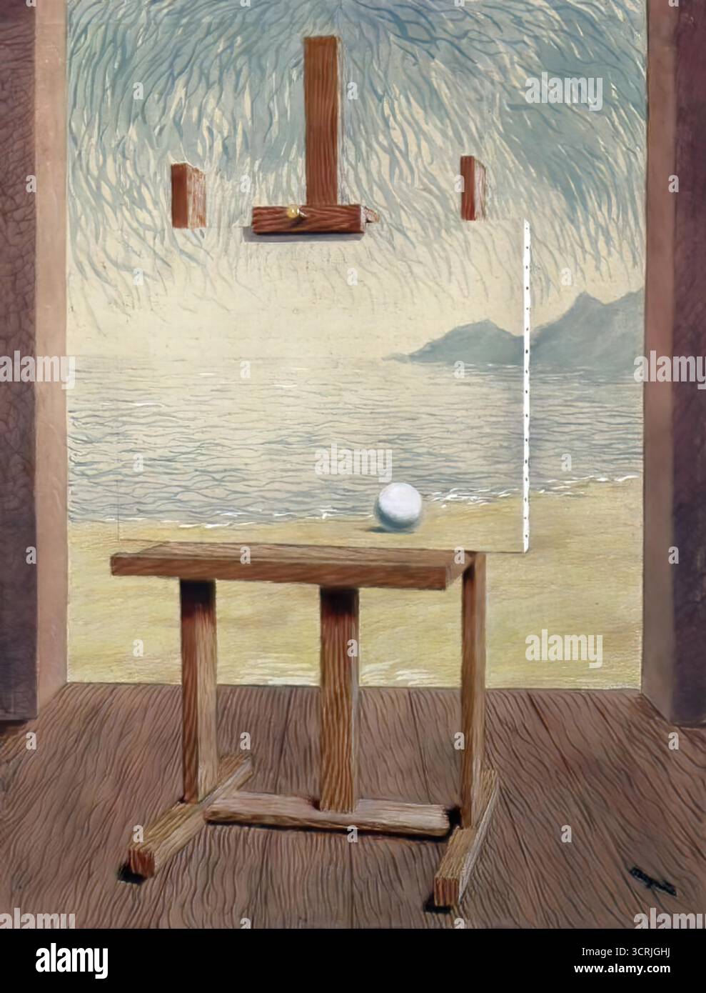 The Human Condition, 1945 painting by René Magritte Stock Vector