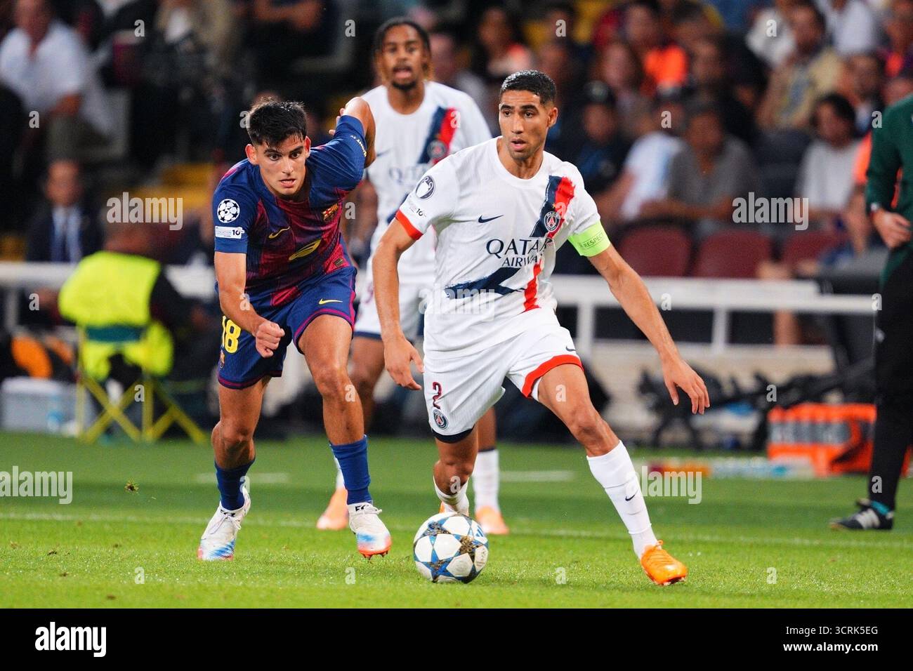 October estadi johan cruyff barcelona spain champions league football barcelona versus paris saint germain achraf hakimi pari October estadi johan cruyff barcelona spain champions league football barcelona versus paris saint germain achraf hakimi pari