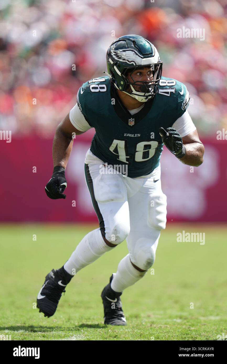 Patrick Infla Philadelphia Eagles linebacker Patrick Johnson (48) rushes the passer ...