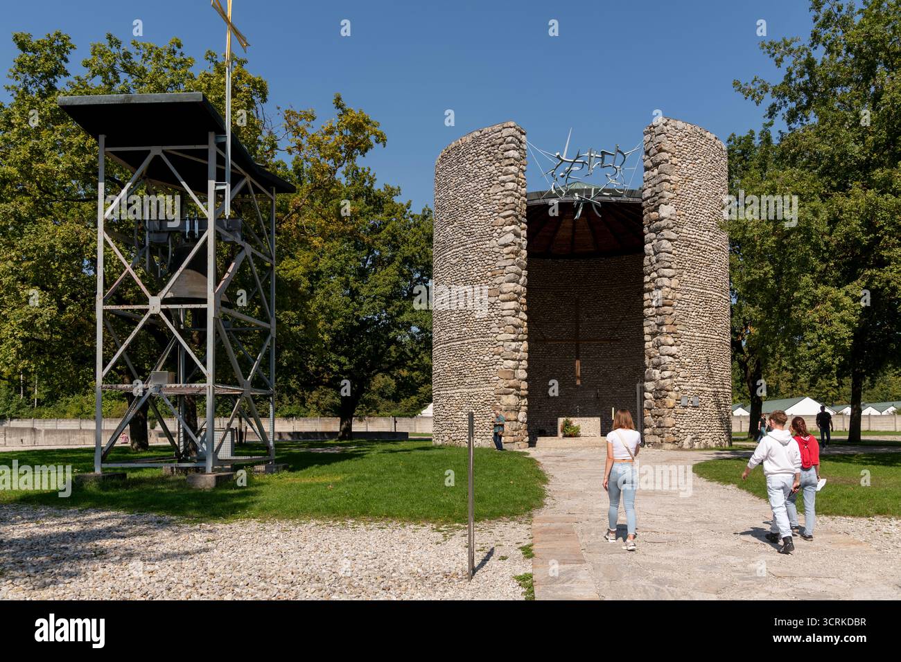 Mortal Agony of Christ Chapel at Dachau Stock Photo