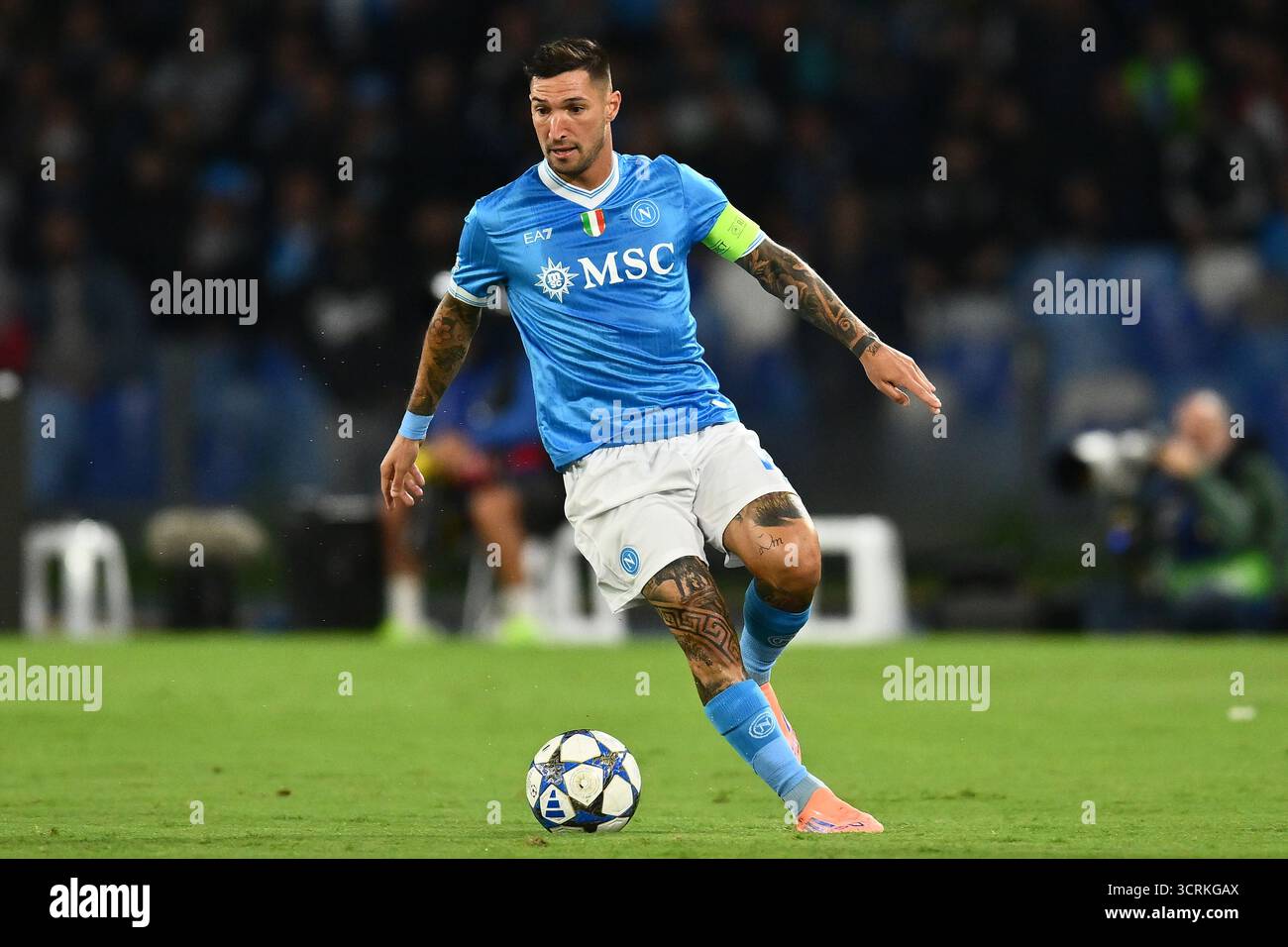 Politano Matteo Politano of S.S.C. Napoli is in action during the UEFA Champions ...