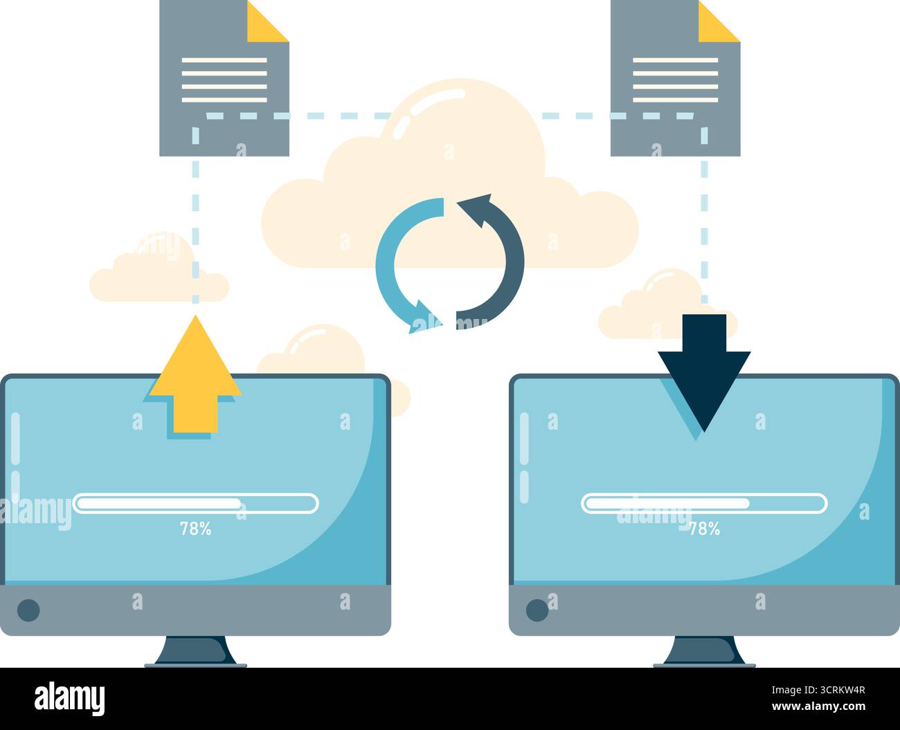 File transfer software Stock Vector Images Alamy