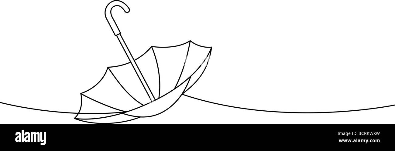 Umbrella line drawing Black and White Stock Photos & Images - Alamy