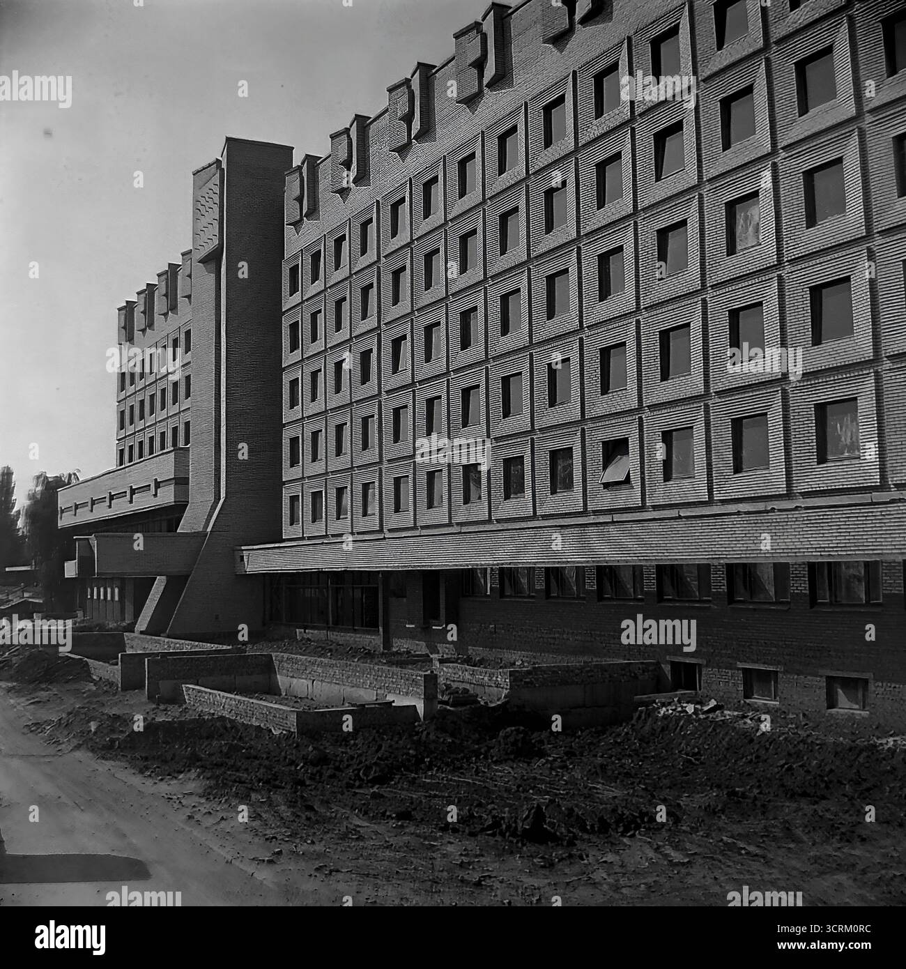 An archival black and white photograph from 1988 showing the newly ...
