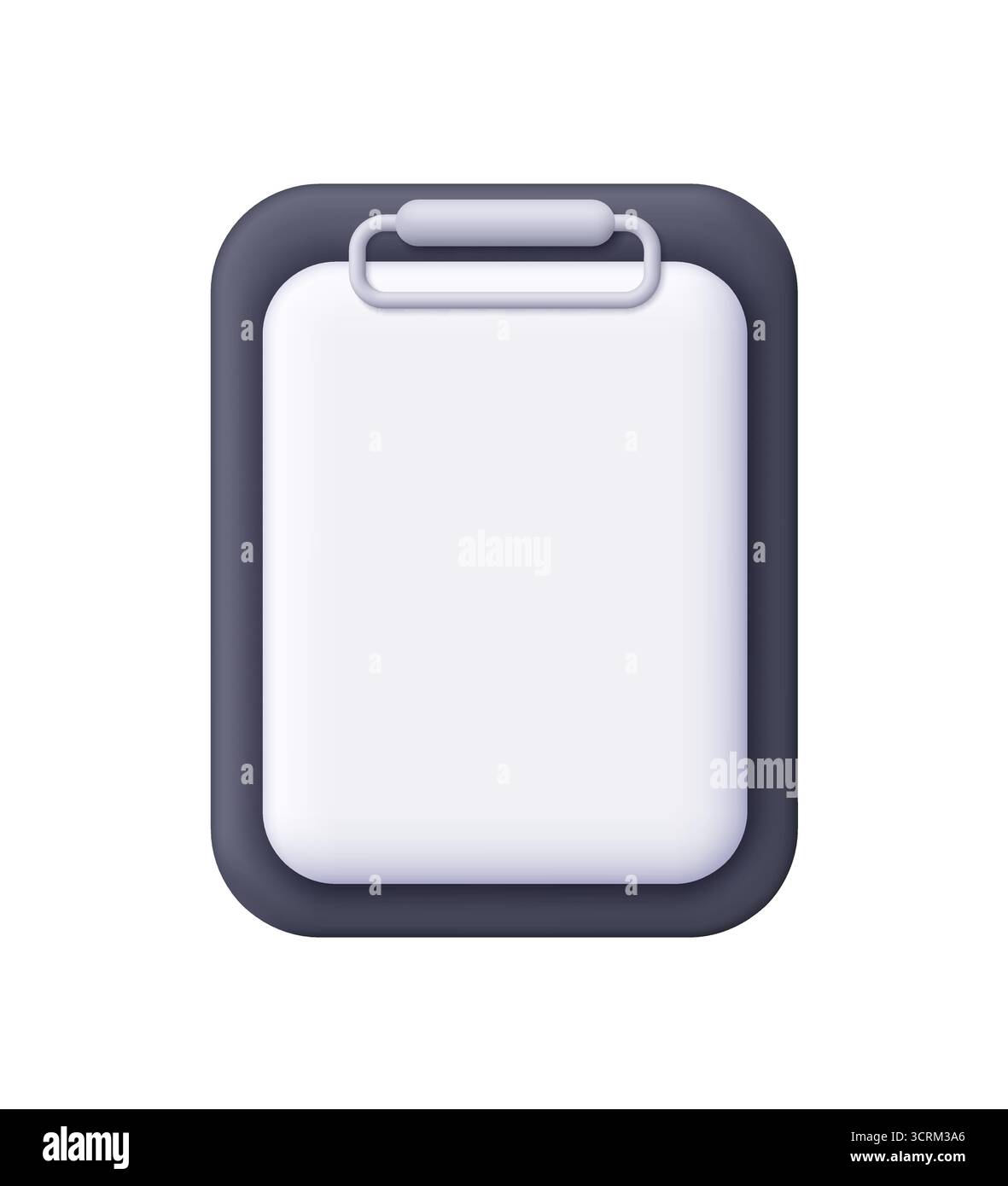 Black clipboard with blank paper sheet. Business, education ...