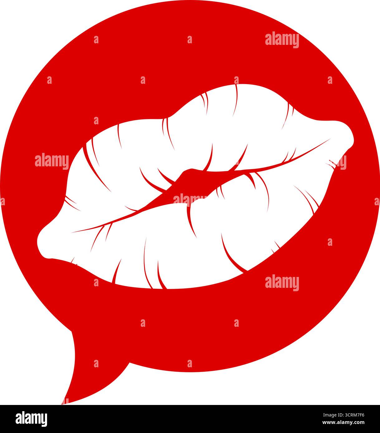 Lips kiss vector hi-res stock photography and images - Alamy