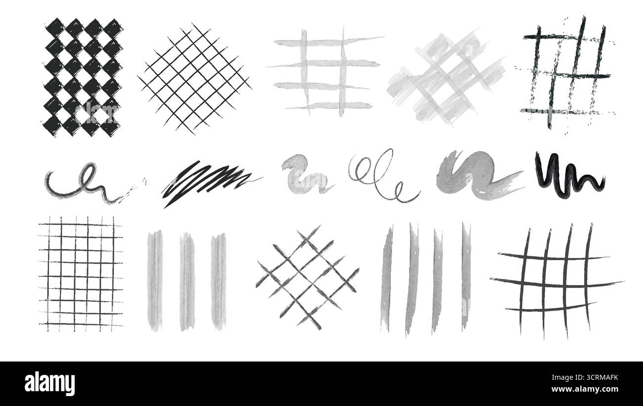 Markings and strokes Stock Vector Images - Alamy