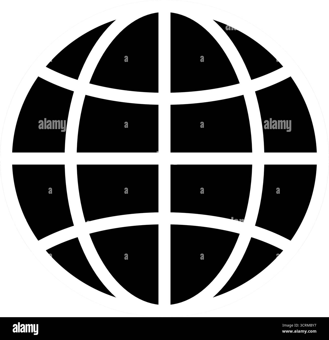 Global network sphere line style - vector icon Stock Vector Image & Art ...