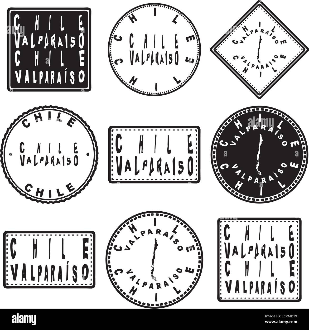 Valparaiso vector vectors hi-res stock photography and images - Alamy