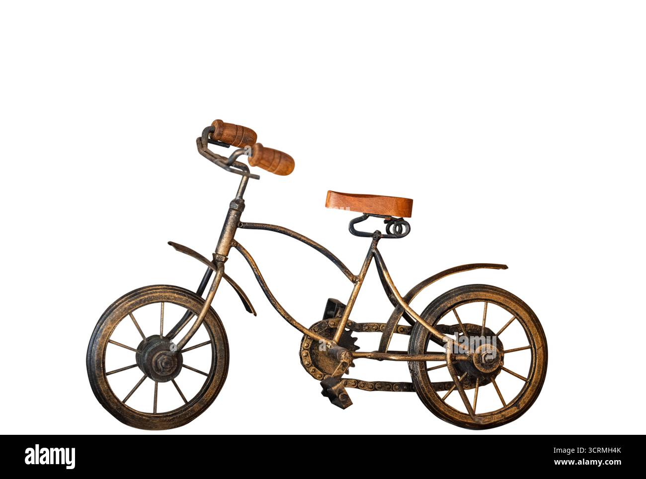Retro bicycle isolated on white background Stock Photo
