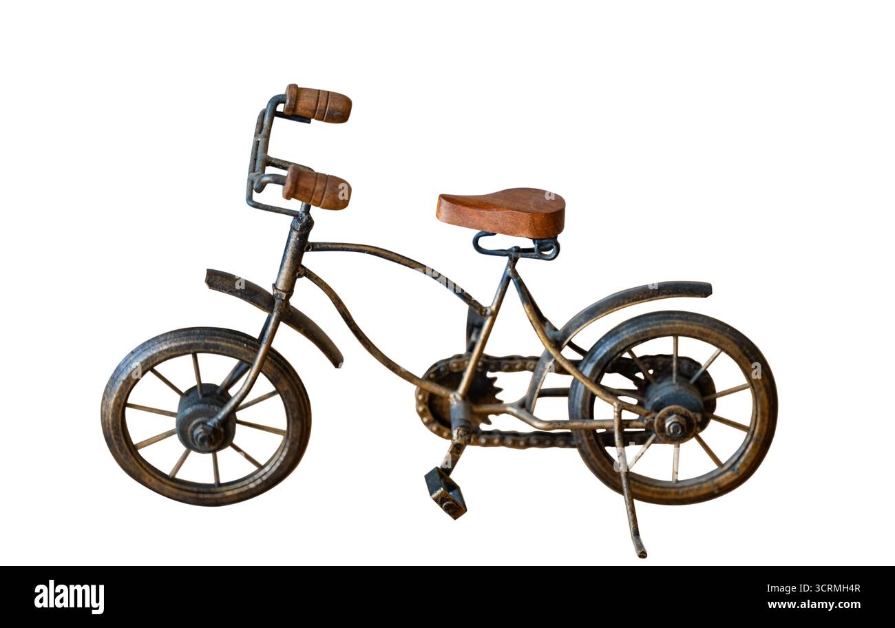 Retro bicycle isolated on white background Stock Photo