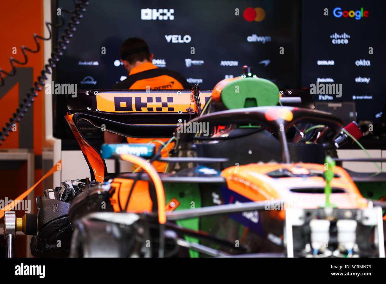 McLaren F1 Team MCL39, mechanical detail rear wing during the 2025 ...
