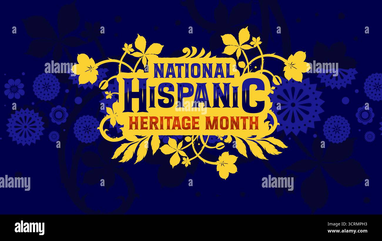 National hispanic heritage month celebration banner vector Stock Vector ...