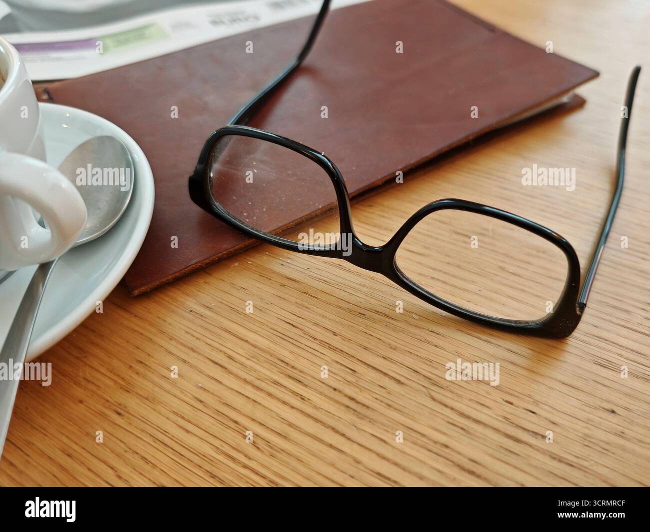eye glasses with frame as visual aid for nearsightedness or ...