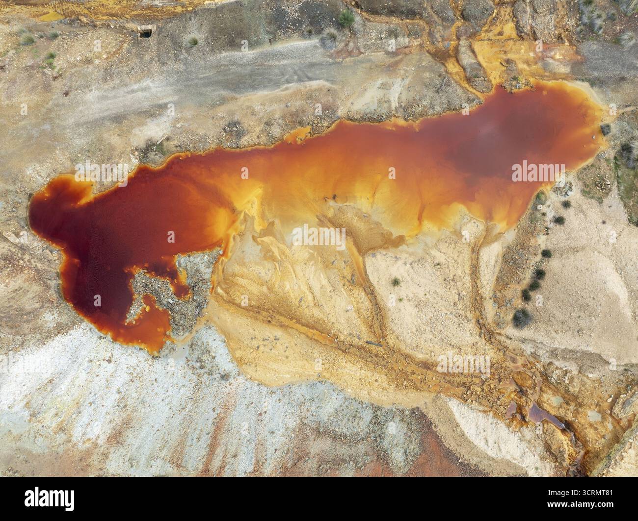 Aerial view acid mine drainage hi-res stock photography and images - Alamy