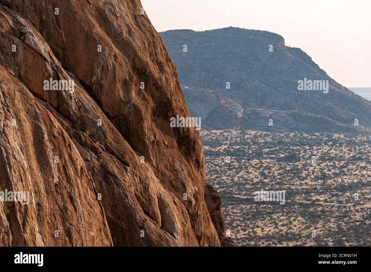 Namibia Cliffs Towering granite cliff face at Erongo Mountains, Namibia, dramatic ...
