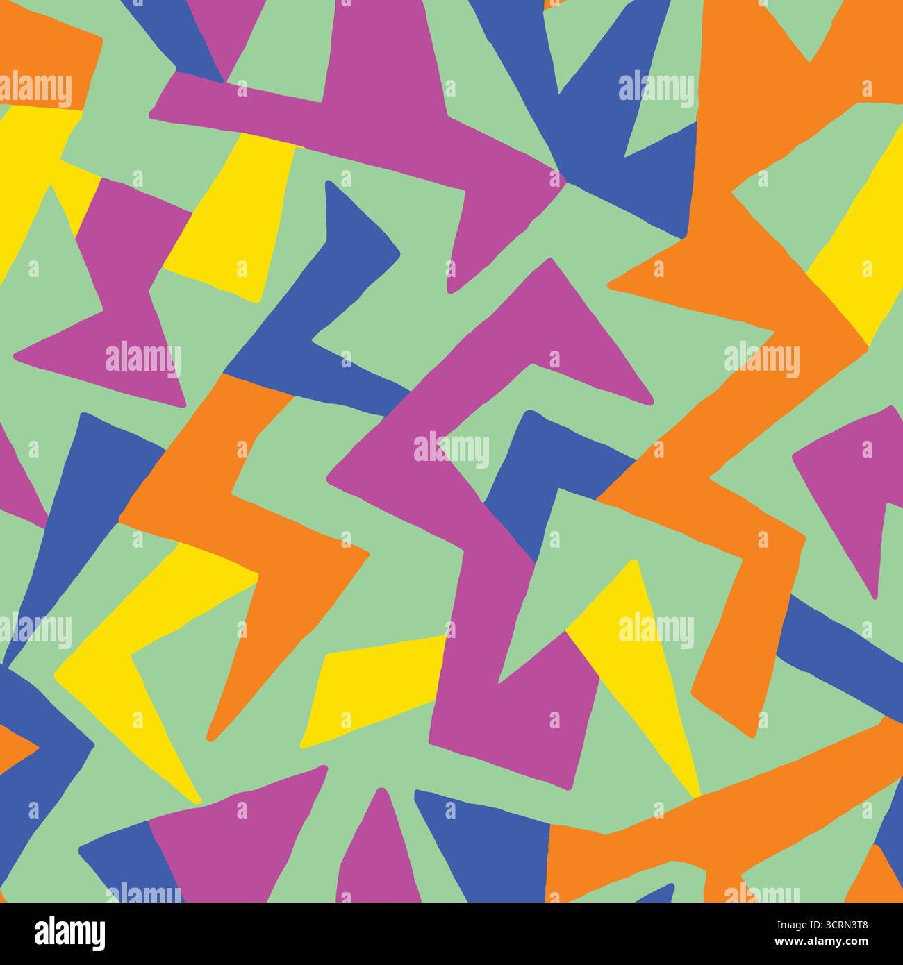 Abstract poly shapes seamless pattern. Vector illustration flat design background. Stock Vector