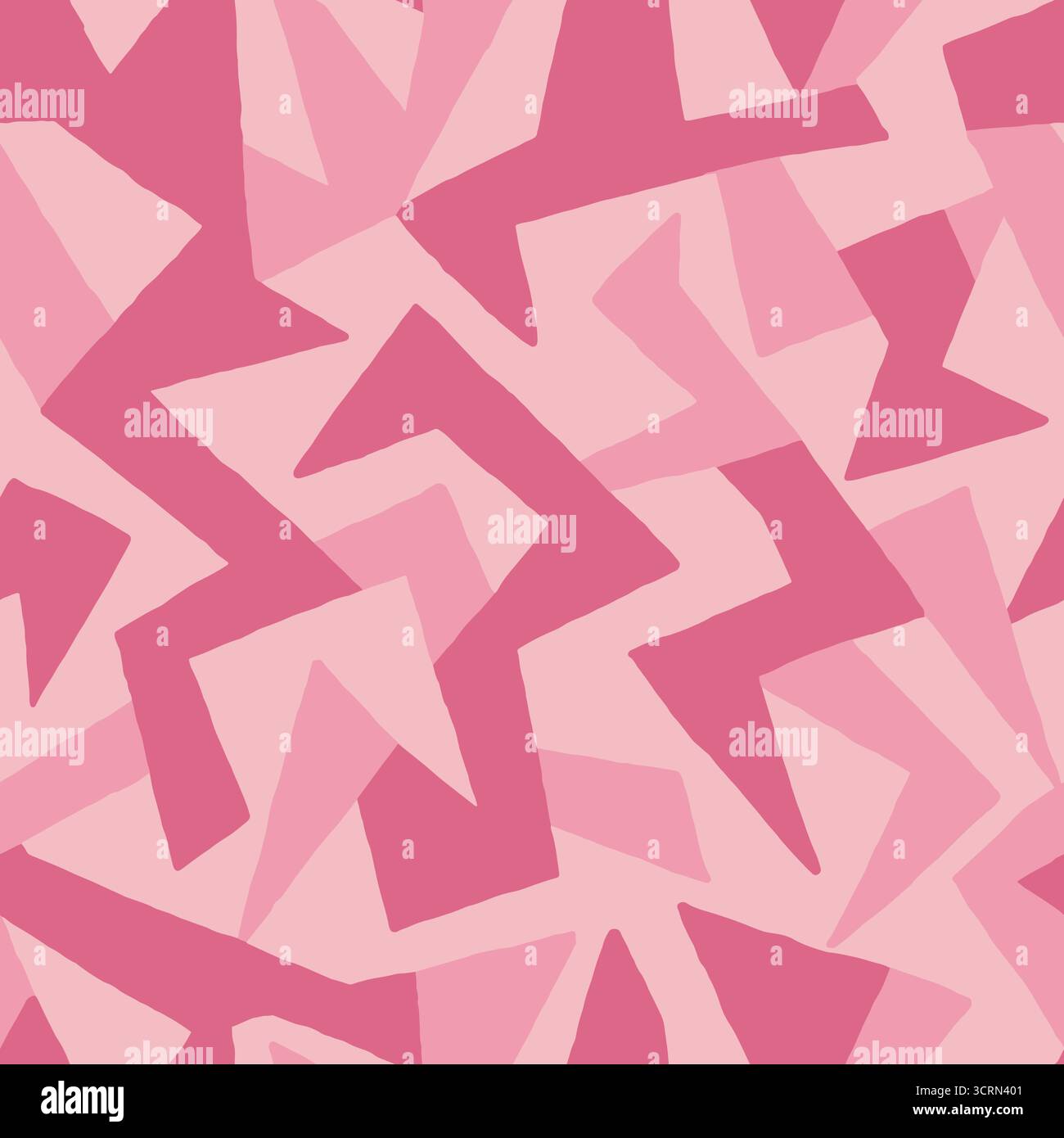 Abstract pink poly shapes seamless pattern. Vector illustration flat design background. Stock Vector