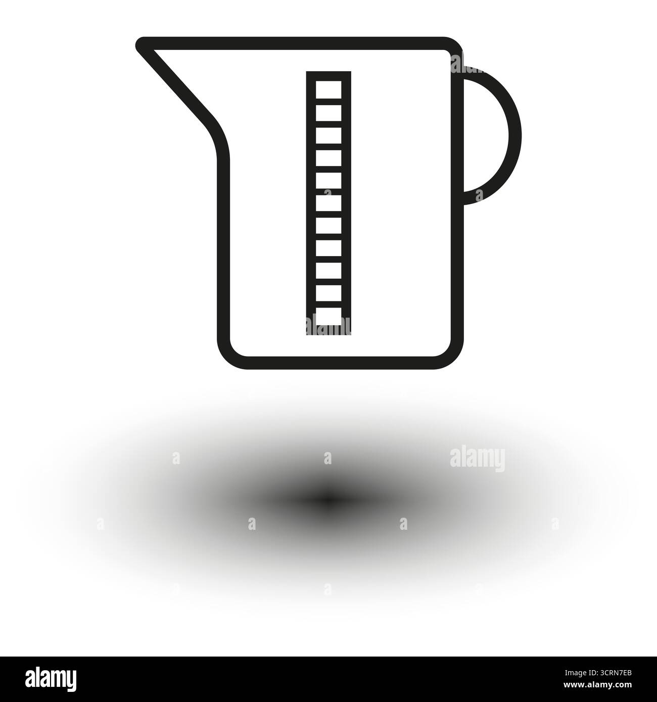 Measuring cup icon. Liquid volume tool. Kitchen Vector utensil ...