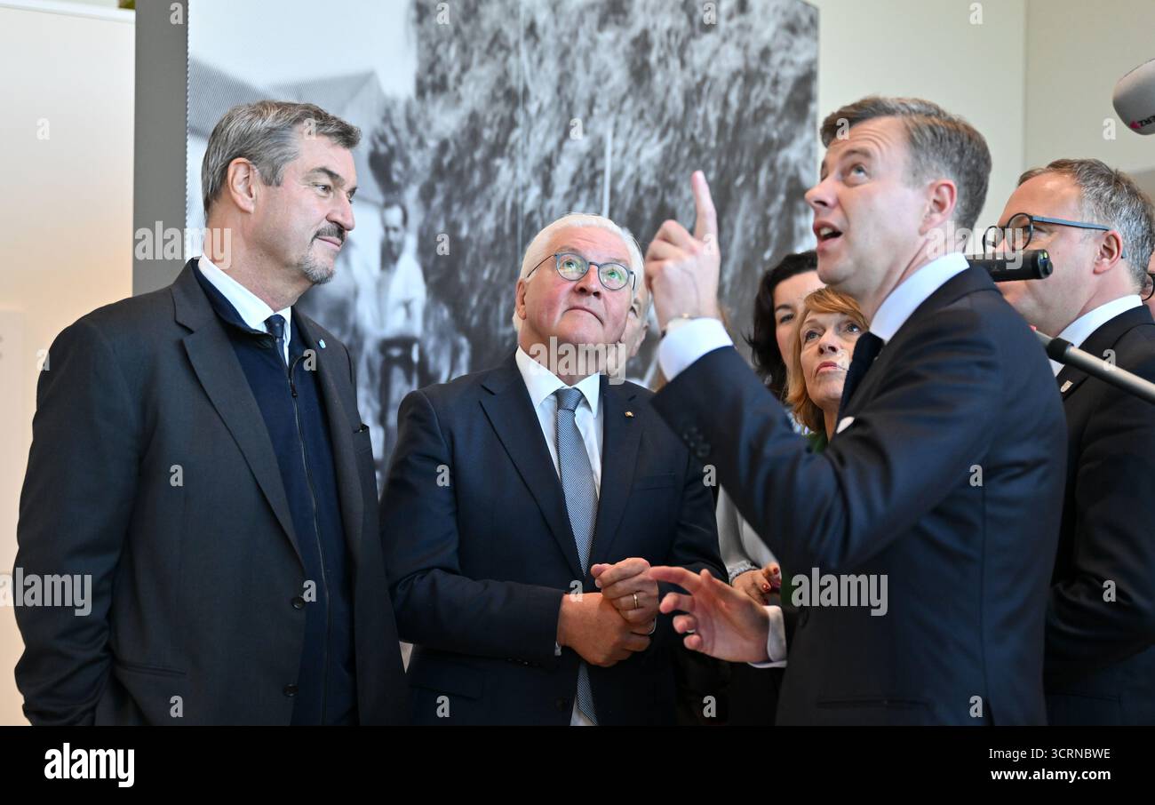 02 October 2025, Thuringia, Mödlareuth: Federal President Frank-Walter ...