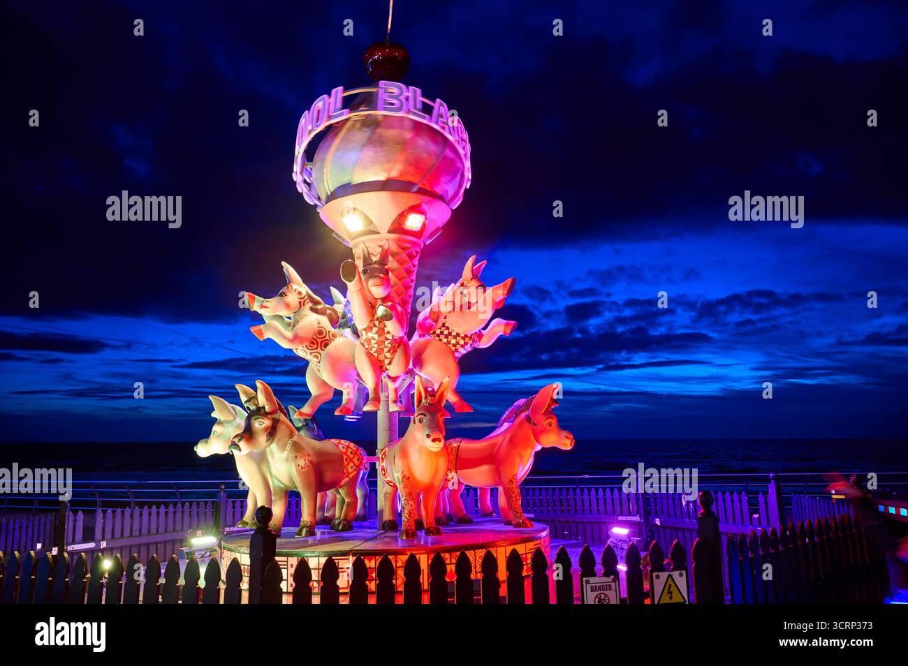 Blackpool illuminations 2025.Tableu designed by Laurence Llewelyn-Bowen Stock Photo