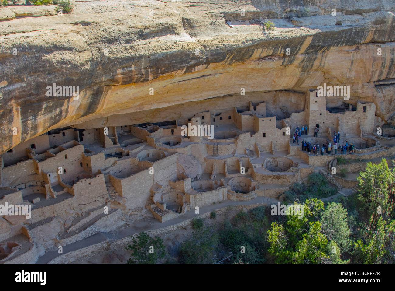 Cliff Palace in Mesa Verde National Park, Colorado with a park ranger ...