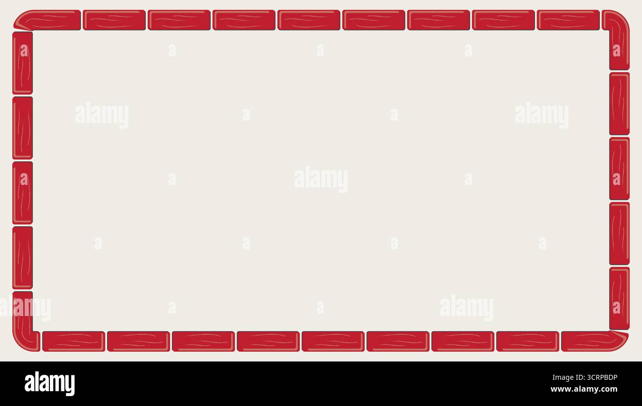 Brick frame with empty space for your text vector illustration Stock Vector