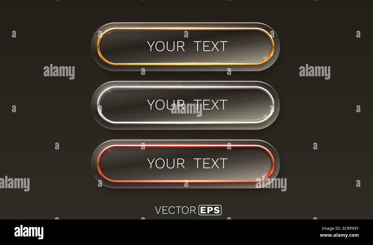 Button frame label, gold, silver and bronze, event bar casino, show ...