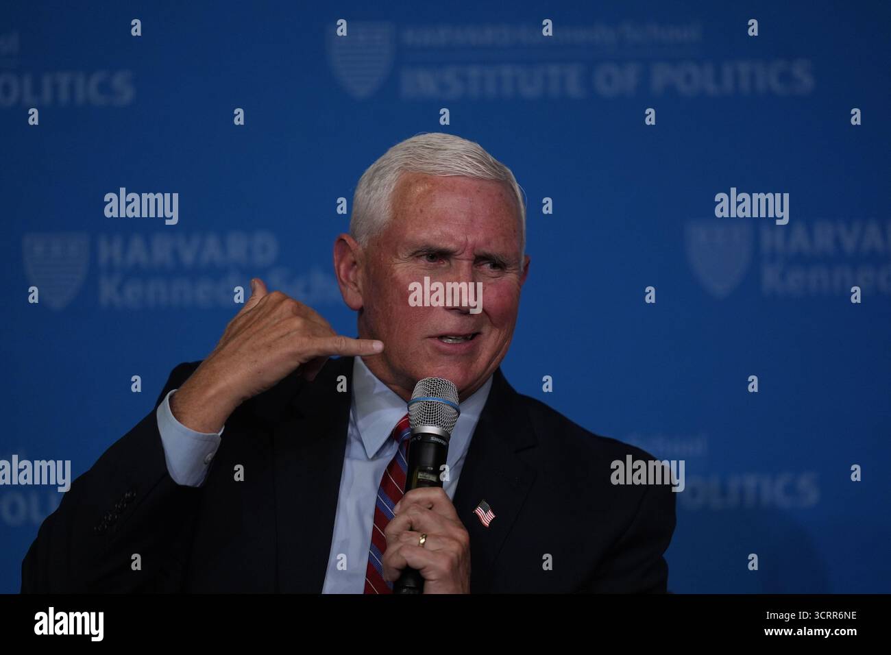 Former Vice President Mike Pence at Harvard Kennedy School's John F ...