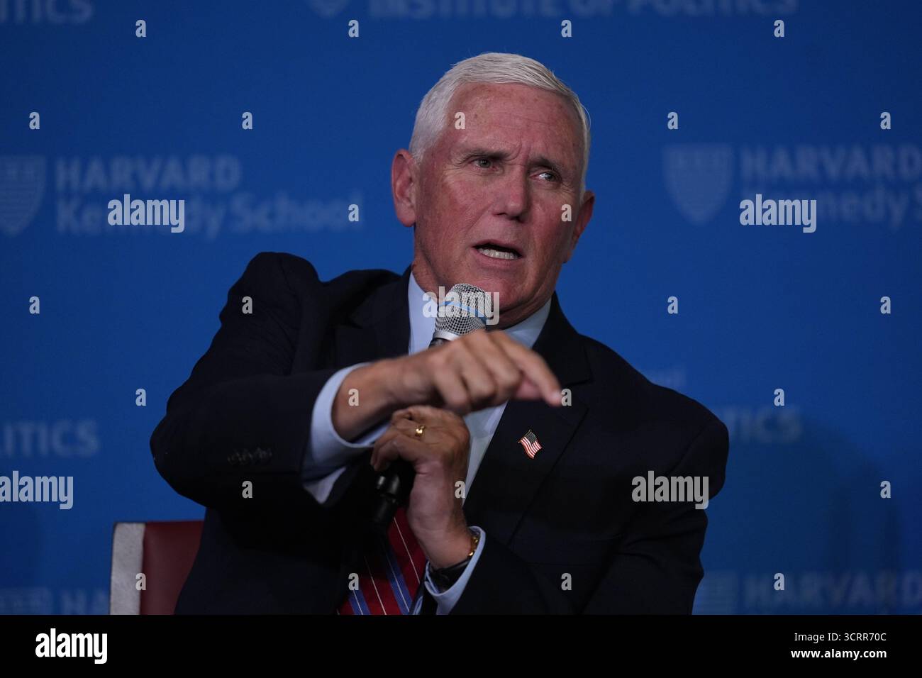 Former Vice President Mike Pence at Harvard Kennedy School's John F ...