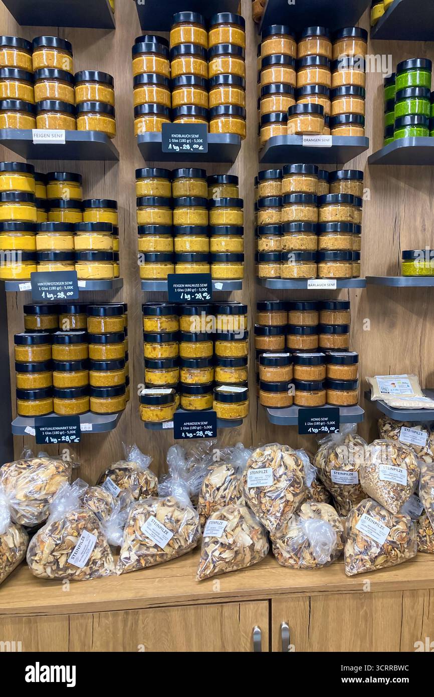 MUNICH, GERMANY - DECEMBER 2, 2024: Christmas sweets in shopping centers in the city center in Munich, Germany - Smartphone Captured Stock Image