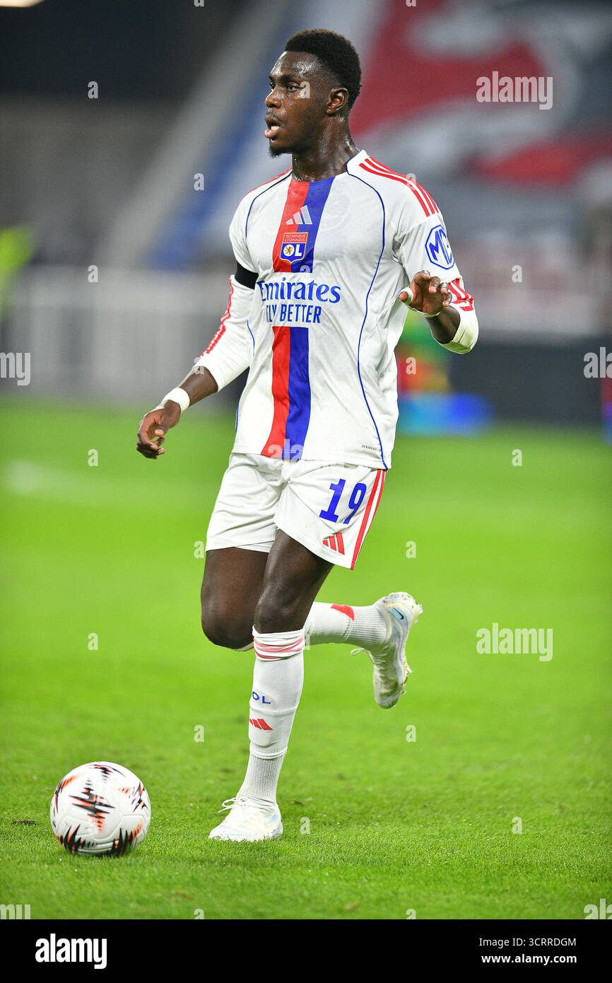 Moussa Niakhate from OL during the UEFA Europa League, League phase ...